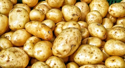 close up of potatoes