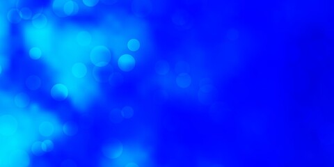 Light BLUE vector background with spots.