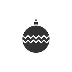 Christmas ball icon isolated on white background. Christmas bauble symbol modern, simple, vector, icon for website design, mobile app, ui. Vector Illustration