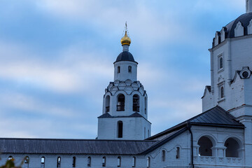 churches of the island-city of Sviyazhsk on an autumn evening