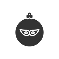 Christmas ball icon isolated on white background. Christmas bauble symbol modern, simple, vector, icon for website design, mobile app, ui. Vector Illustration