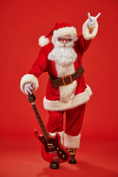 cool rock Santa Claus