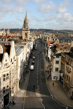 Views from Carfax Tower in Oxford, UK