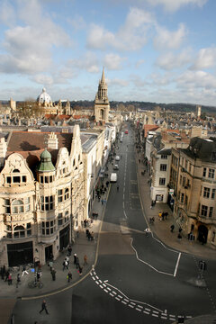 Views from Carfax Tower in Oxford, UK