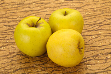 Yellow ripe apples