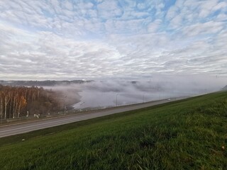 fog over the river