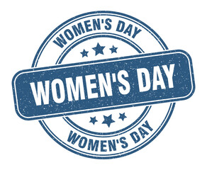 women's day stamp. women's day label. round grunge sign