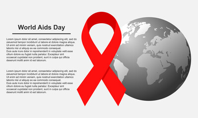 World Aids Day vector icon isolated on white background.