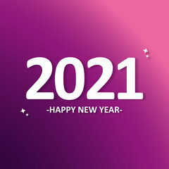 2021 Happy New Year Gradient Background