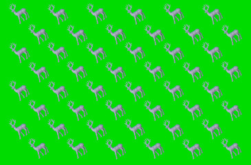  Reindeer pattern on colorful backdrop