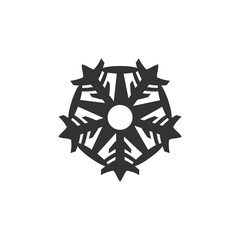 Snowflake icon isolated on white background. Christmas symbol modern, simple, vector, icon for website design, mobile app, ui. Vector Illustration