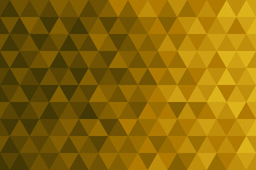 Abstract background pattern, triangle shape and diamond shape golden color gradient, elegant style. Vector illustration.