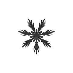 Snowflake icon isolated on white background. Christmas symbol modern, simple, vector, icon for website design, mobile app, ui. Vector Illustration