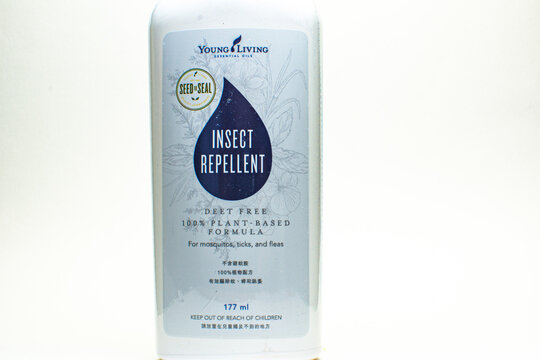 Young Living insect repellent with white background
