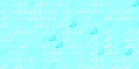 Light blue vector texture with women's rights symbols.