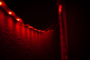 Lichterstrang Rot 