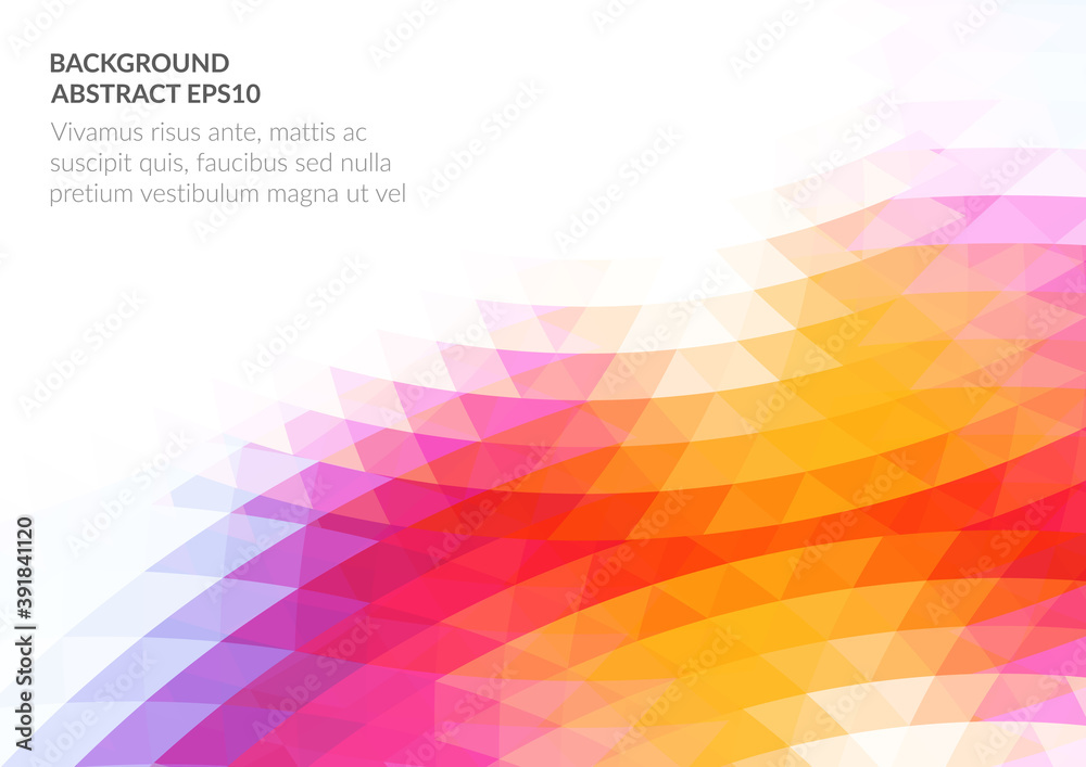 Poster an abstract background with a geometric texture of triangles. white space for text.