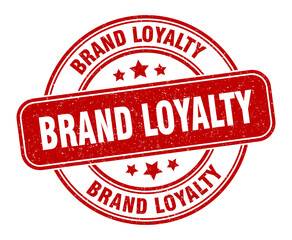 brand loyalty stamp. brand loyalty label. round grunge sign