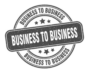 business to business stamp. business to business label. round grunge sign