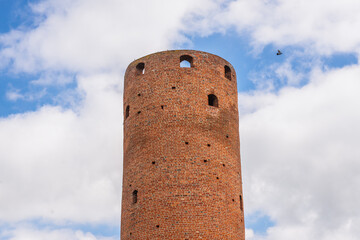 One of the towers of castle in Czersk village near Gora Kalwaria town in Mazowsze region of Poland
