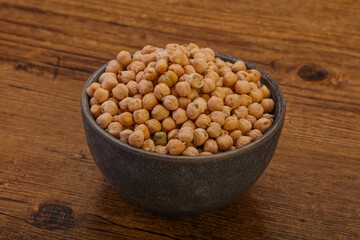 Vegan cuisine - Dry chickpea heap