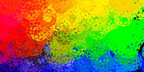 Light multicolor vector texture with random triangles.