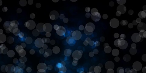 Dark BLUE vector backdrop with dots.