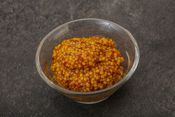 Dijon mustard sauce with seeds