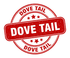 dove tail stamp. dove tail label. round grunge sign