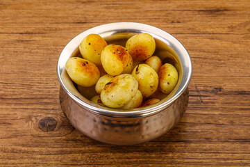 Roasted baby potato in the bowl