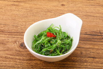 Asian traditional chukka salad in the bowl