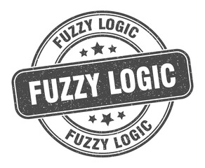 Fototapeta premium fuzzy logic stamp. fuzzy logic label. round grunge sign