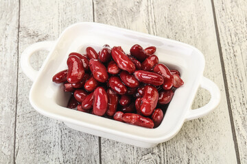 Canned red Kidney in the bowl