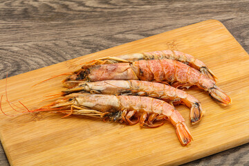 Tasty big Langoustine over the board