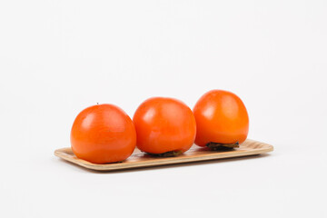 Persimmon fruit in studio