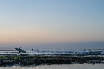 surfer on beach