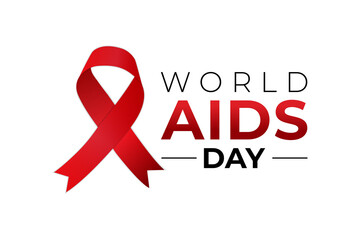 World AIDS Day Awareness Month Isolated Logo Icon