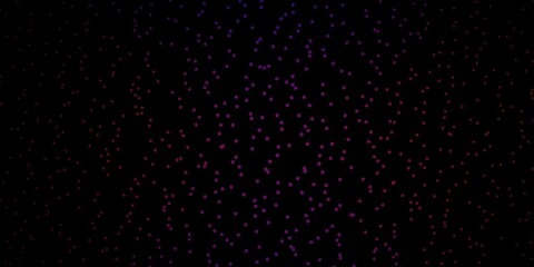 Dark Blue, Red vector pattern with abstract stars.