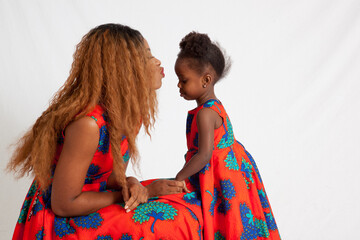 Mother and daughter in happy relationship