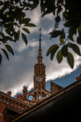 church tower with clock
