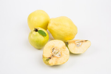 Quince fruit in studio