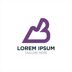 Premium Vector B Logo Design Template. Beautiful Minimal B Letter Logo Design for the Business company. B Initial Letter Logo Template. Flat B Letter Logo Design for Company