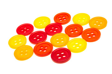 colored buttons isolated