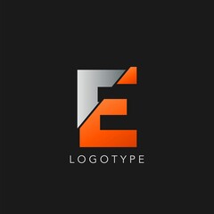 Abstract Initial Letter E logo icon vector design concept.
