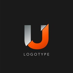 Abstract Initial Letter U logo icon vector design concept. © SimpenArt
