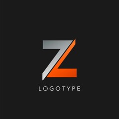 Abstract Initial Letter Z logo icon vector design concept. - obrazy, fototapety, plakaty
