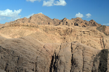 Fototapeta na wymiar Desert of Sinai Peninsula, Egypt. Near Sharm El Sheikh