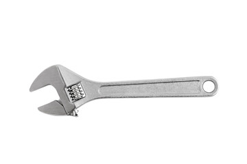 Adjustable wrench isolated on white background