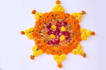 Flower Rangoli Designs Background