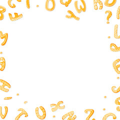 Template background with cookies by gingerbread